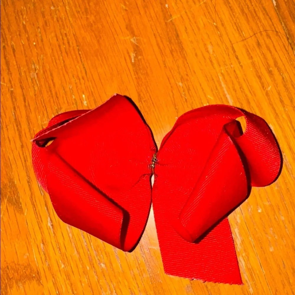 Vibrant Red Hair Bow